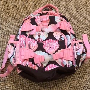 Preschool size pottery barn kids engraved bag